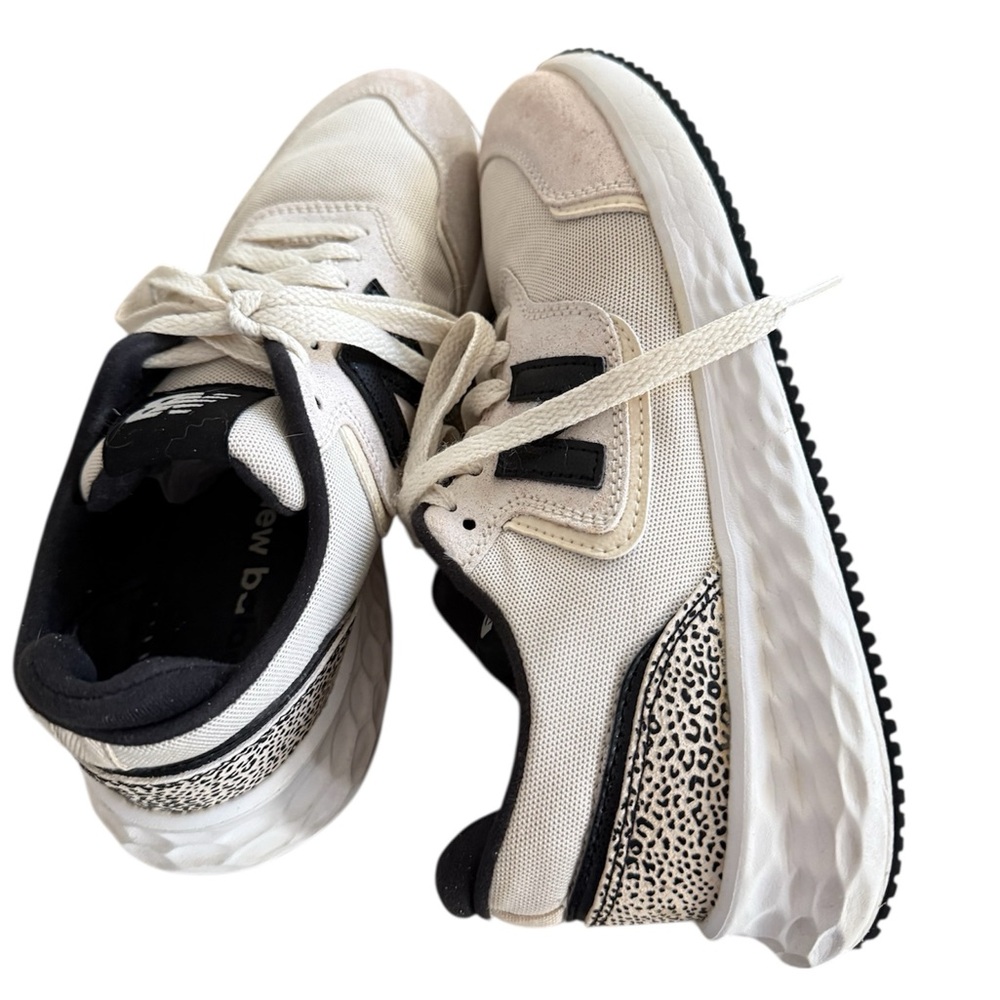 New Balance Off-White and Black Athletic Shoes